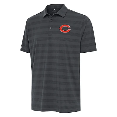 Men's Antigua Pewter Chicago Bears  Tunnel Polo