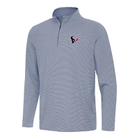 Men's Antigua  Navy/White Houston Texans Twine Quarter-Zip Jacket