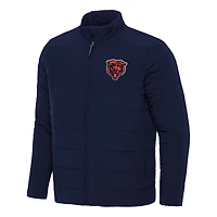 Men's Antigua  Navy Chicago Bears Swelter Full-Zip Jacket