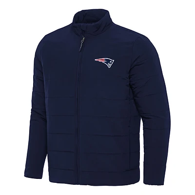 Men's Antigua  Navy New England Patriots Swelter Full-Zip Jacket