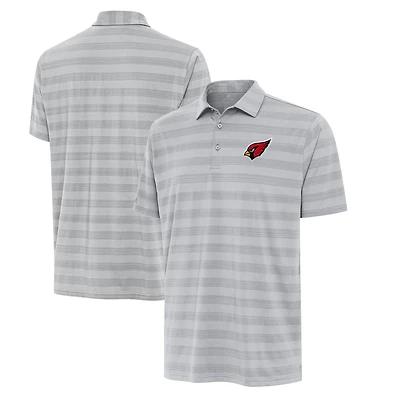 Men's Antigua Gray Arizona Cardinals Big & Tall Tunnel Polo