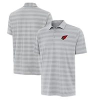 Men's Antigua Gray Arizona Cardinals Big & Tall Tunnel Polo