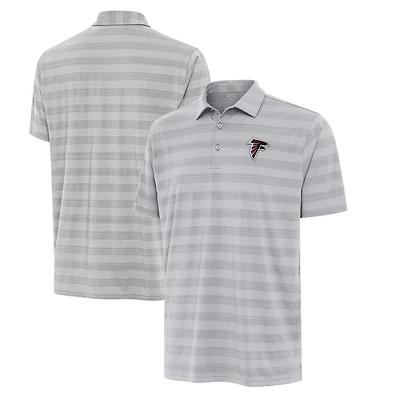 Men's Antigua Gray Atlanta Falcons Big & Tall Tunnel Polo