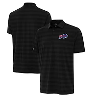Men's Antigua Black Buffalo Bills Big & Tall Tunnel Polo