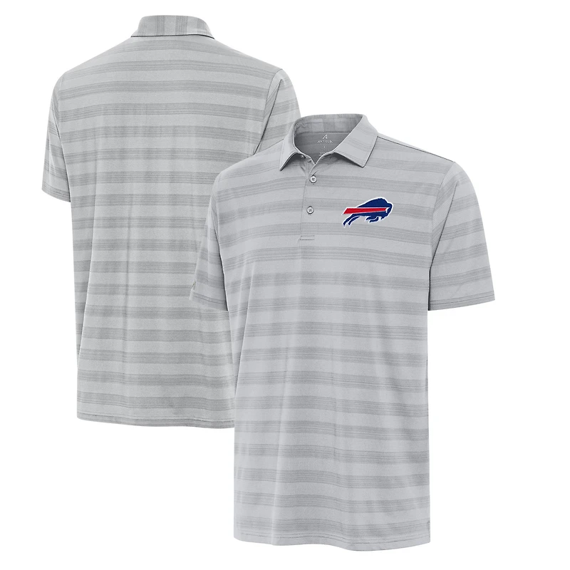 Men's Antigua Gray Buffalo Bills Big & Tall Tunnel Polo