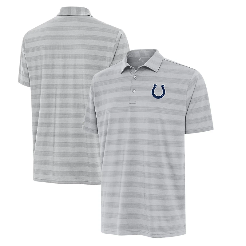 Men's Antigua Gray Indianapolis Colts Big & Tall Tunnel Polo