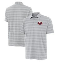 Men's Antigua Gray San Francisco 49ers Big & Tall Tunnel Polo