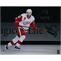 Pavel Datsyuk Detroit Red Wings Autographed 16" x 20" Final NHL Game Spotlight Photograph with "HOF 24" Inscription