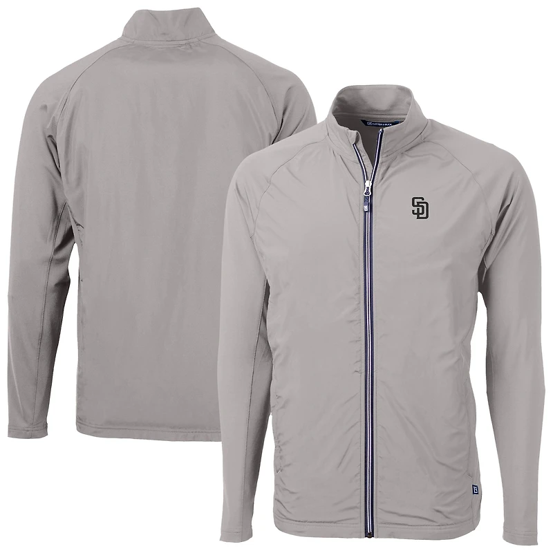 Men's Cutter & Buck San Diego Padres Adapt Eco Hybrid Recycled Full-Zip Jacket