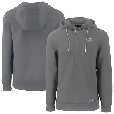 Men's Cutter & Buck Gray St. Louis Cardinals Roam Eco Recycled Half-Zip Hoodie