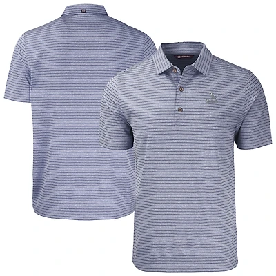 Men's Cutter & Buck Heather Navy St. Louis Cardinals Forge Eco Tri-Blend Polo
