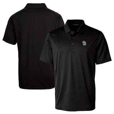 Men's Cutter & Buck Black San Diego Padres Big & Tall Prospect Eco DryTec Recycled Polo