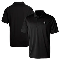 Men's Cutter & Buck Black San Diego Padres Big & Tall Prospect Eco DryTec Recycled Polo
