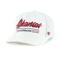 Men's '47 White Arkansas Razorbacks Garner Rope Trucker Adjustable Hat