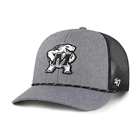 Men's '47  Gray Maryland Terrapins Carbon Rope Adjustable Hat