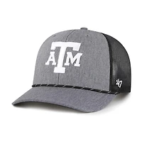 Men's '47  Gray Texas A&M Aggies Carbon Rope Adjustable Hat