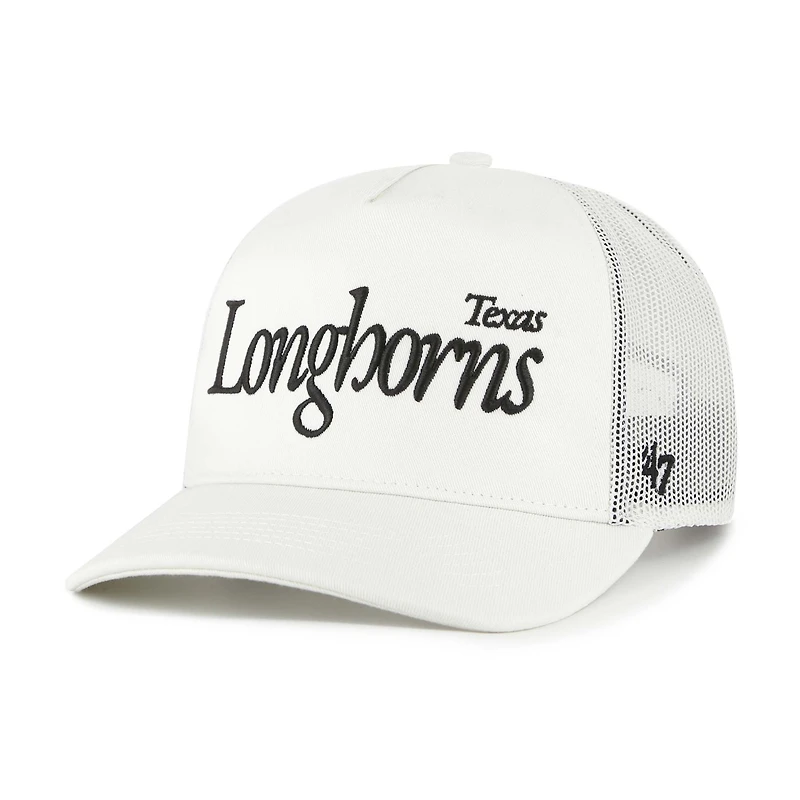 Unisex '47 Cream Texas Longhorns Foundation Script Adjustable Trucker Hat