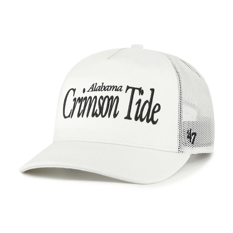 Unisex '47  Cream Alabama Crimson Tide Foundation Script Adjustable Trucker Hat