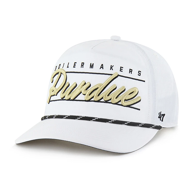 Men's '47 White Purdue Boilermakers Condor Hitch brrr° Adjustable Hat
