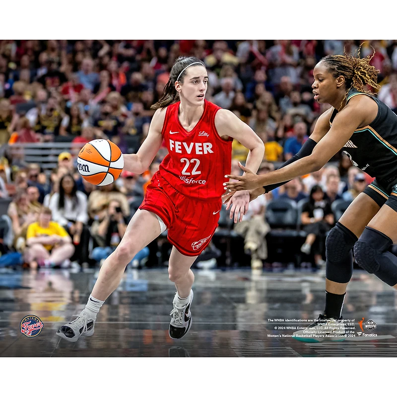Caitlin Clark Indiana Fever Unsigned Record-Setting 1st Triple-Double vs. New York Liberty Photograph