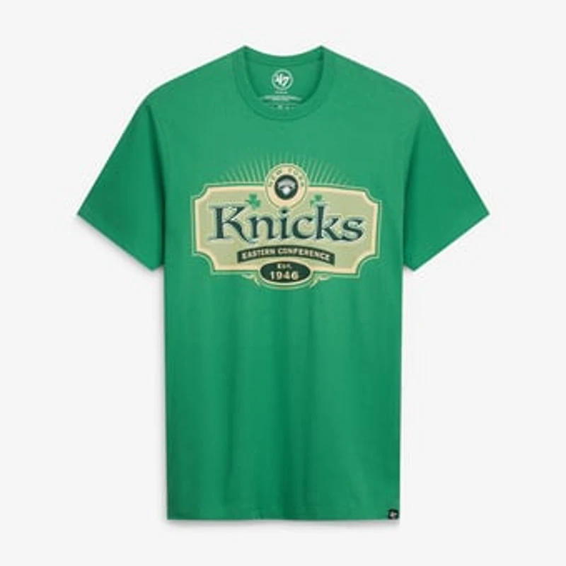 Men's '47 Green New York Knicks Lucky Team Franklin T-Shirt