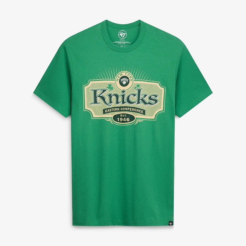 Men's '47 Green New York Knicks Lucky Team Franklin T-Shirt