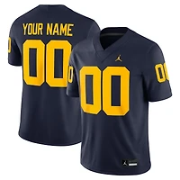 Men's Jordan Brand  Navy Michigan Wolverines Custom Football Game Jersey
