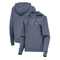 Women's Antigua  Heather Navy USA Swimming Justice Pullover Hoodie