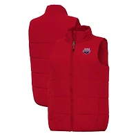 Women's Antigua  Red USA Swimming Experience Full-Zip Vest