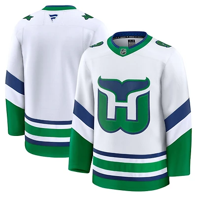 Men's Fanatics White Carolina Hurricanes Throwback Premium Jersey
