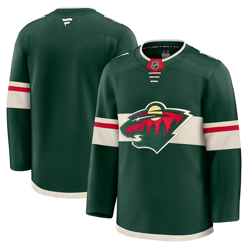 Men's Fanatics Green Minnesota Wild Home Premium Jersey