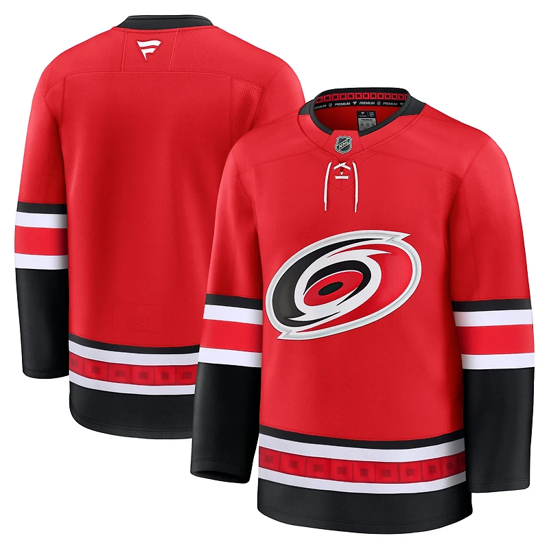 Men's Fanatics Red Carolina Hurricanes Alternate Premium Jersey
