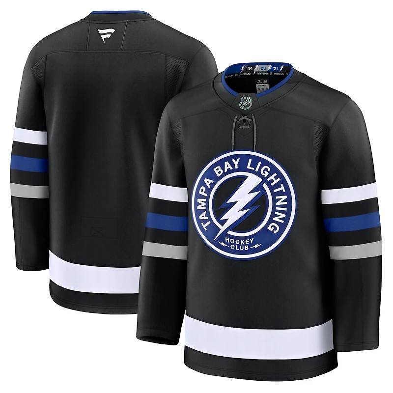 Men's Fanatics Black Tampa Bay Lightning Alternate Premium Jersey