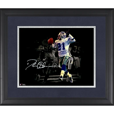 Deion Sanders Dallas Cowboys Autographed Framed 11" x 14" Return Spotlight Photograph