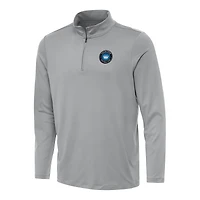 Men's Antigua Gray Charlotte FC Reprocess Quarter-Zip Jacket