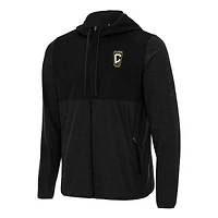 Men's Antigua Black Columbus Crew Sway Full-Zip Hoodie