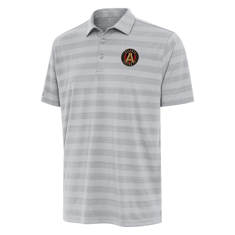 Men's Antigua Gray Atlanta United FC Tunnel Polo