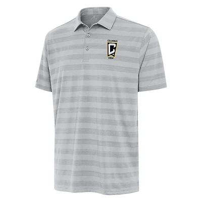 Men's Antigua Gray Columbus Crew Tunnel Polo