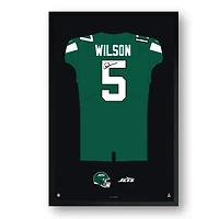 Garrett Wilson New York Jets 14" x 20" Framed Jersey Art Print