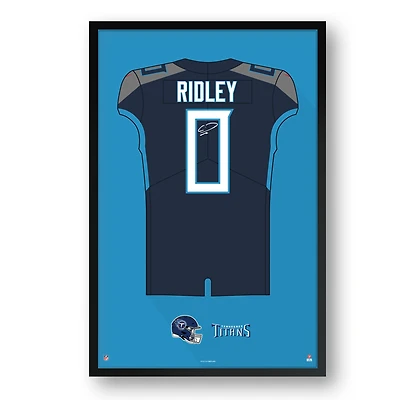 Calvin Ridley Tennessee Titans 14" x 20" Framed Jersey Art Print