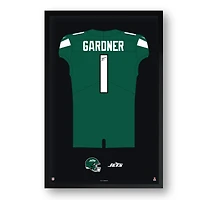 Ahmad Sauce Gardner New York Jets 14" x 20" Framed Jersey Art Print