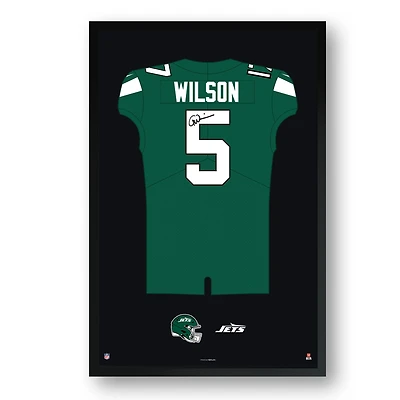 Garrett Wilson New York Jets Framed 27" x 39" Jersey Art Print