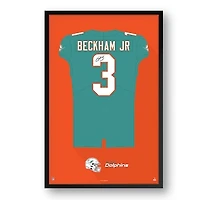 Odell Beckham Jr. Miami Dolphins Framed 27" x 39" Jersey Art Print