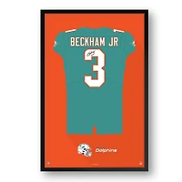 Odell Beckham Jr. Miami Dolphins Framed 27" x 39" Jersey Art Print