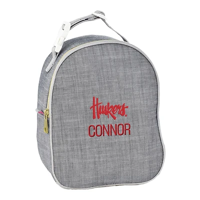 Youth Chad & Jake Nebraska Huskers Personalized Script Logo Insulated Lunch Bag