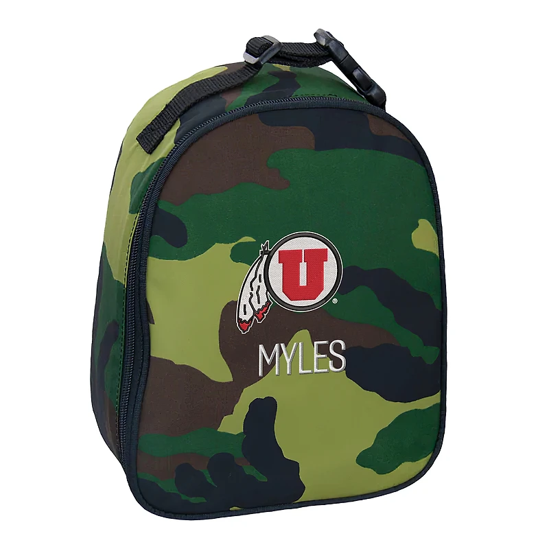 Youth Chad & Jake Utah Utes Personalized Circle Insulated Lunch Bag