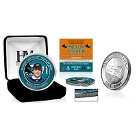 Highland Mint Macklin Celebrini San Jose Sharks 2024 NHL Draft First Pick Silver Color Coin