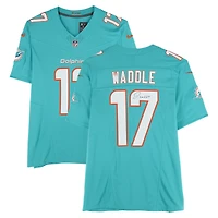 Jaylen Waddle Miami Dolphins Autographed Aqua Nike Vapor F.U.S.E. Limited Jersey