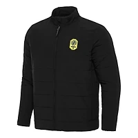 Men's Antigua Black Nashville SC Swelter Full-Zip Jacket