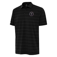 Men's Antigua Black Inter Miami CF  Tunnel Polo